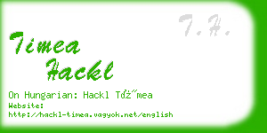 timea hackl business card